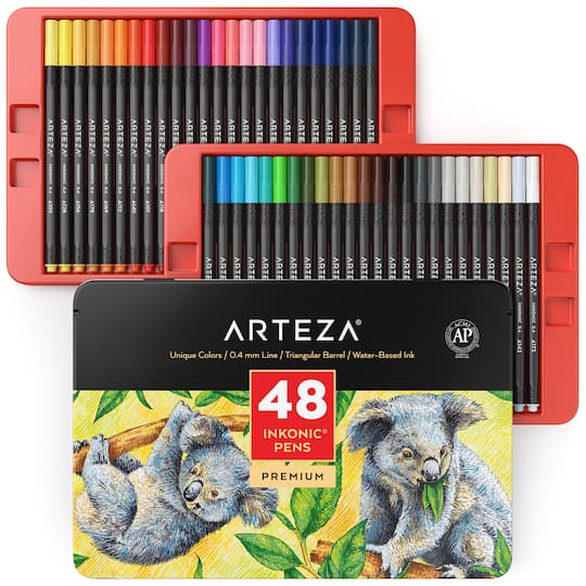 Arteza® Inkonic® 48 Color Fineliner Pen Set